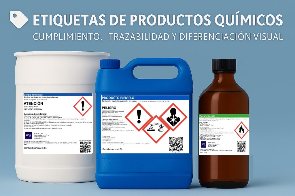 Etiquetas Químicas Profesionales: Cumple con GHS y DS 57 – Precisión, Seguridad y Diferenciación Visual